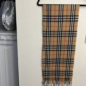 COPY - Burberry London Beige Check Cashmere Classic Scarf
